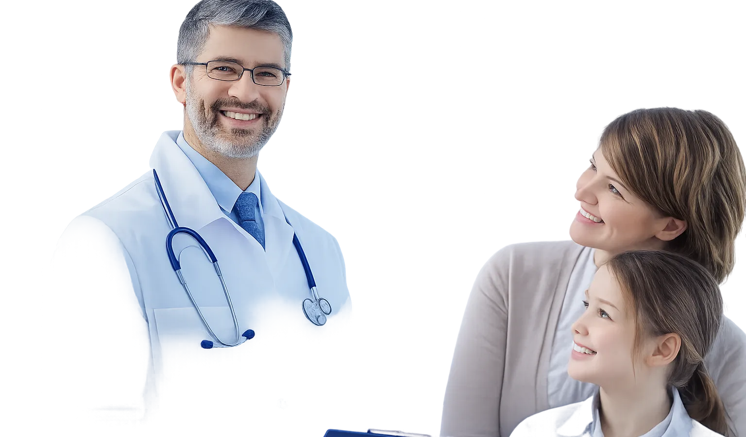 Dr. Sunil Rathor and the Finesty Hospital care team reassuring a patient during a consultation
